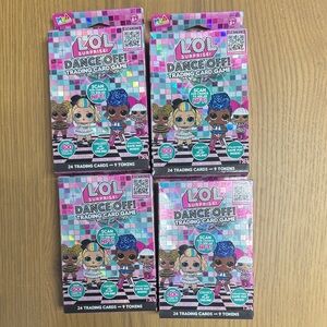 LOL Surprise Dance Off Trading Card Game lot of 4 boxes